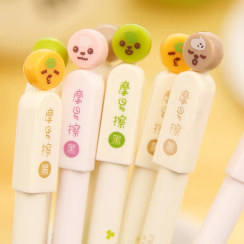 2 шт. Симпатичные emoji стираемый гелевая ручка голубой цвет чернилами рекламные