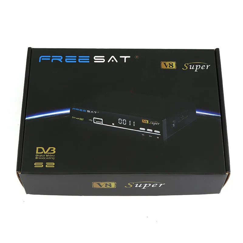 Freesat V8 Супер окна HD спутниковый ресивер DVB-S2 тюнер freesat v8 Super Combo Поддержка USB
