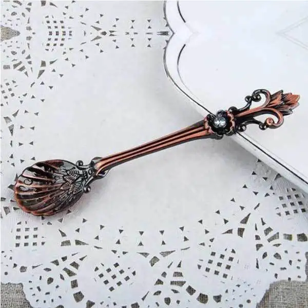 AgateDeal Retro Set Auger Engraving Stainless Steel Tableware Teaspoons |