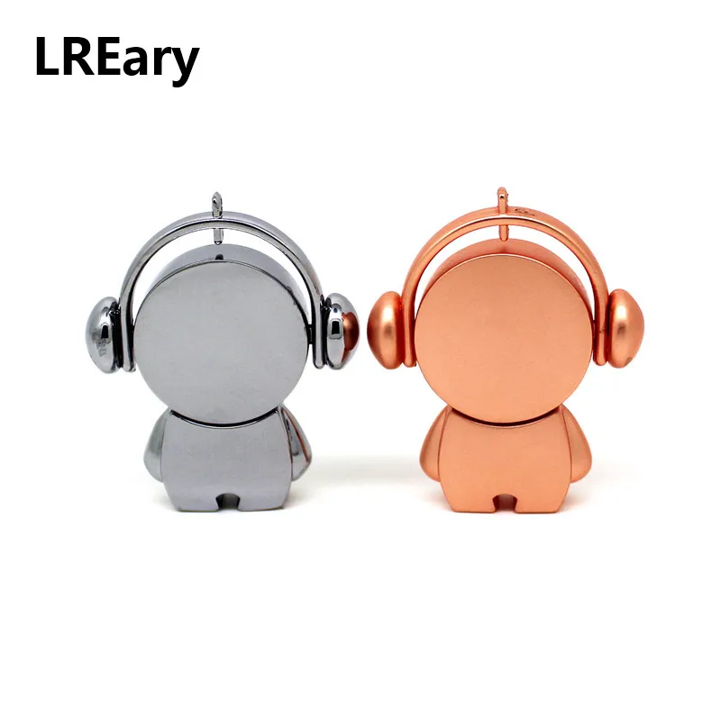 Милый металлический флеш накопитель мультяшный музыкальный Мужской USB 32 ГБ/64 ГБ 4