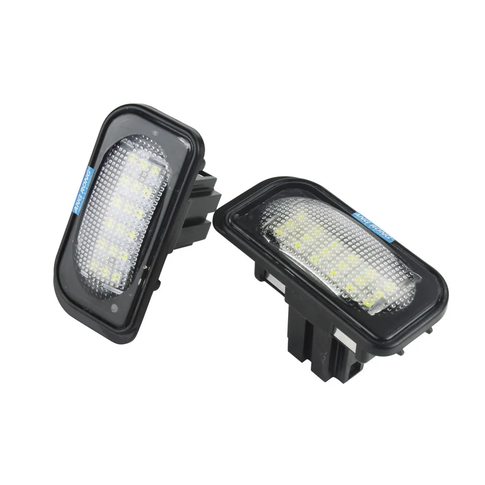 ANGRONG 18 SMD Белая светодиодный светильник ПА для номерного знака 6000K Mercedes Benz C-Class W203 4D