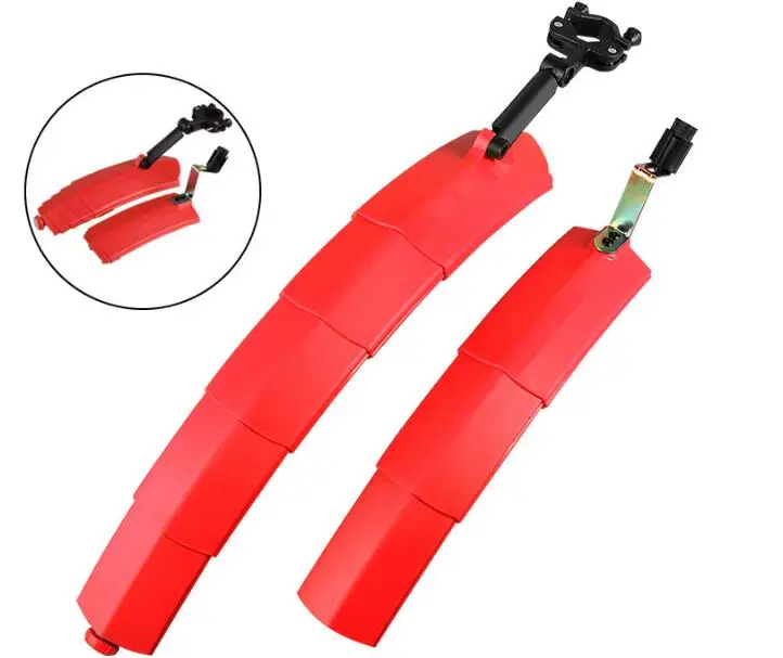 Крыло для горного велосипеда MEROCA выдвижной с задними фонарями универсальный