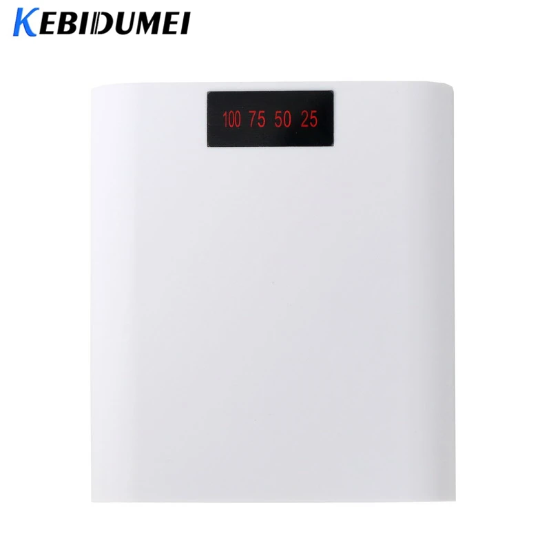 Чехол Kebidumei USB 4X 18650 для внешнего аккумулятора комплект со светодиодным дисплеем