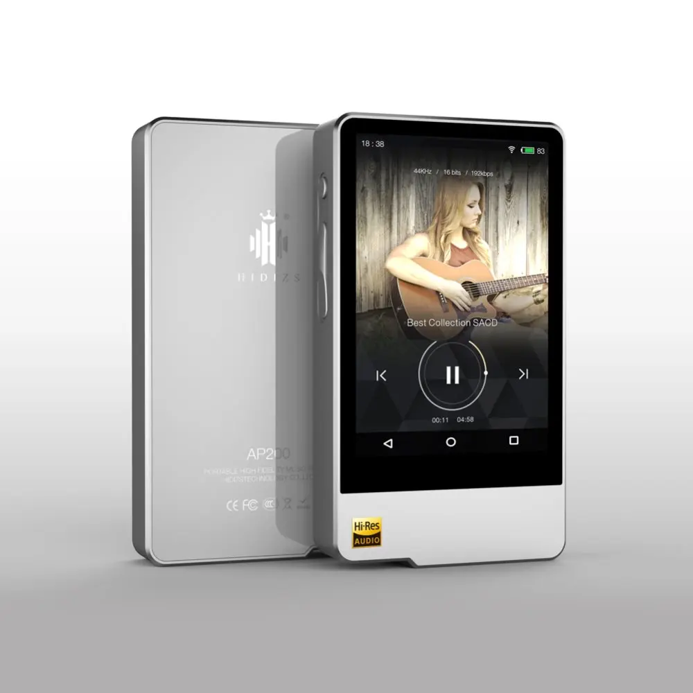 Hidizs AP200 Android Bluetooth Hi-Fi музыкальный плеер 64 ГБ(Встроенная память) 3," IPS Двойной 9118c ЦАП DSD PCM FLAC