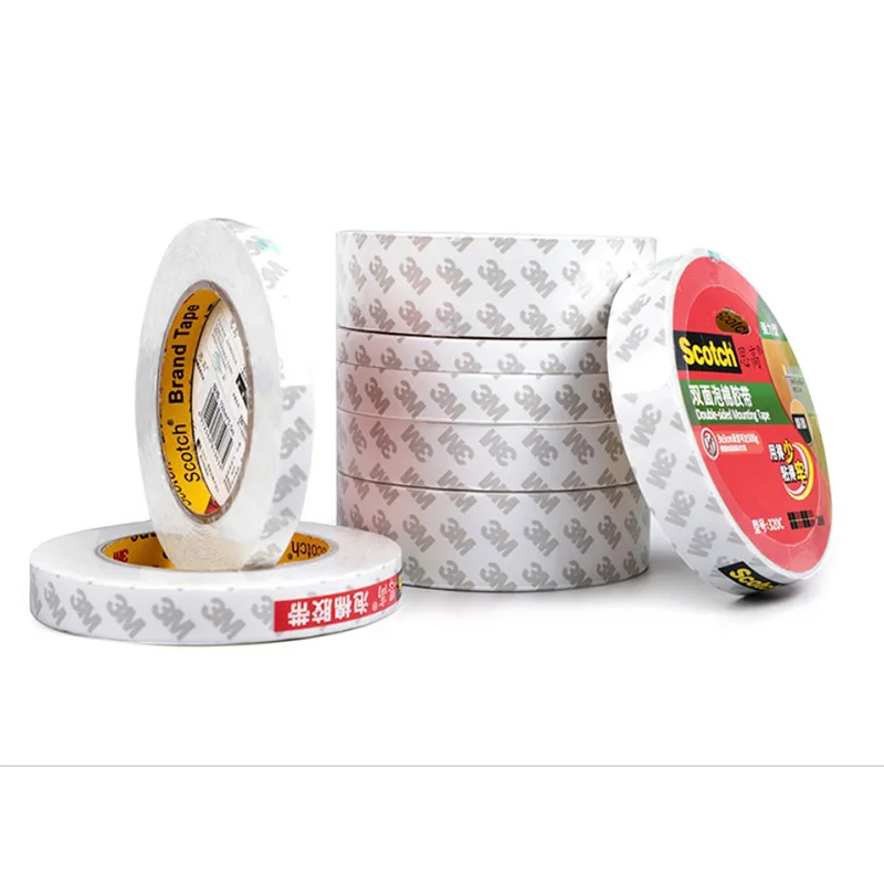 

3M Strong Adhesive Powerful Double-Sided Tape White High Efficiency Mounting Tape Office School Supplies 320C