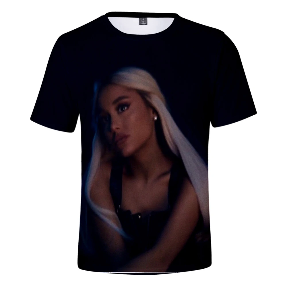 Женская футболка с круглым вырезом Ariana Grande свободная повседневная в стиле хип