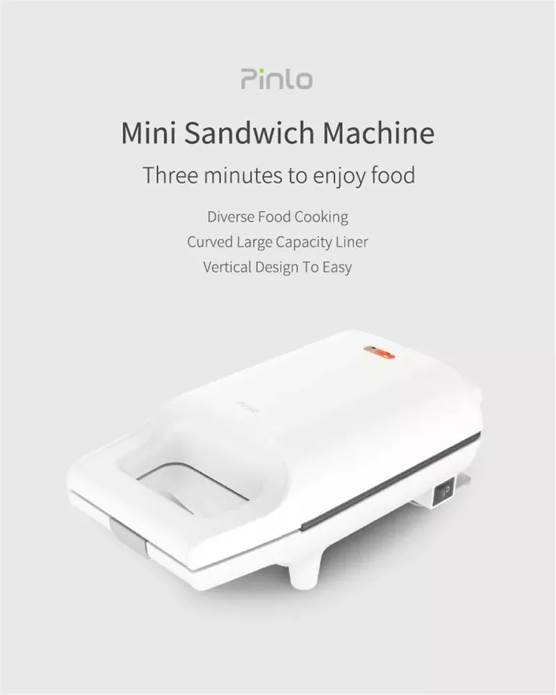 YOUPIN Pinlo PL-S042W1H Mini 420 Вт сэндвич-машина для кухни хлебопечка Тостер машина Fying Пароварка для яиц кухонные инструменты