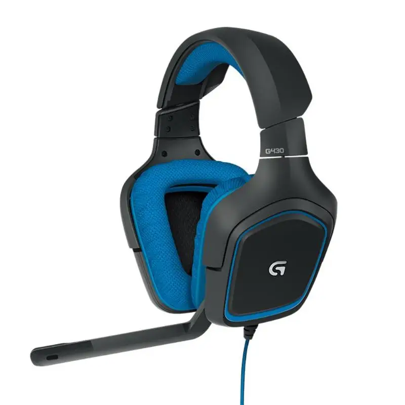 Игровая стереогарнитура logitech G430 7,1 с объемным звучанием, проводные наушники USB с шумоподавлением, вращающиеся с микрофоном для ПК/PS4/XboxONE