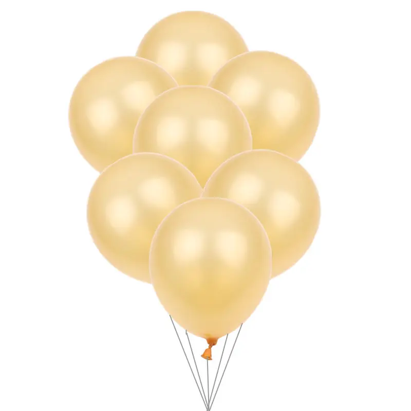 P (Golden) GOGO PAITY 30 шт./лот 5-дюймовый цветной круглые латексные шарики детские праздничные вечерние макет декоративные шары оптом - Цвет: P (Golden)