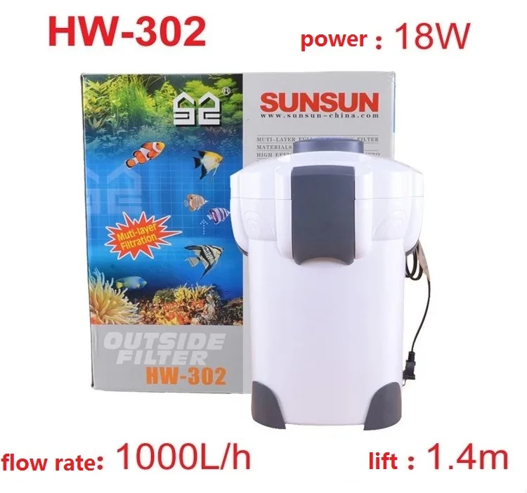 Фото Внешний фильтр для аквариума sunsun hw-302, 18 Вт, 300-500 литров №5