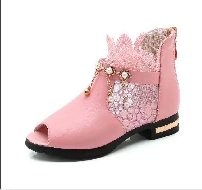 Женские детские сандалии модная повседневная обувь на плоской подошве летние с