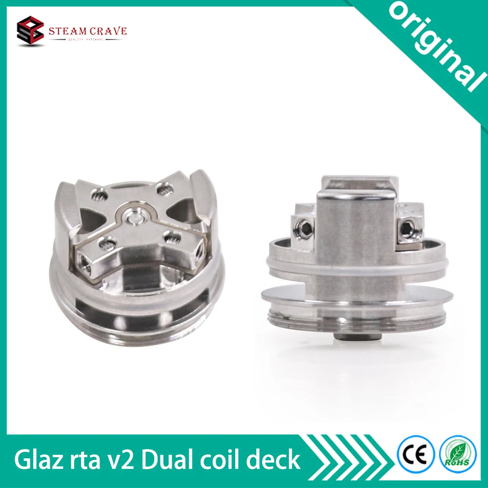 Оригинальный паровой жажда Glaz rta v2 двойная катушка палуба Vape аксессуары для бак 2