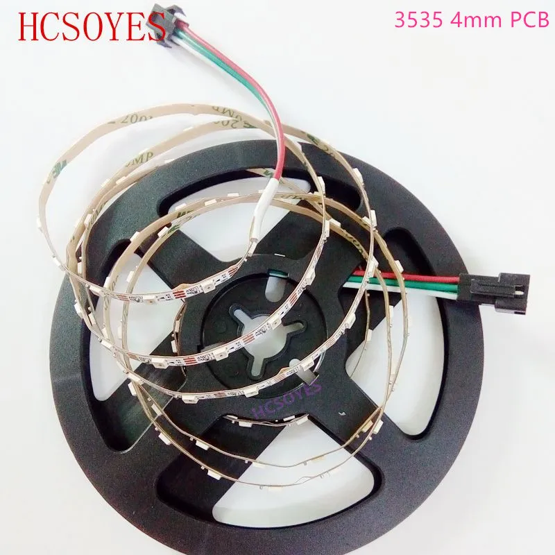 (2 м/лот) DC5V SK6812 3535 5050 60 светодиодный s/m 4 мм 5 PCB неводостойкая RGB адрессветодиодный
