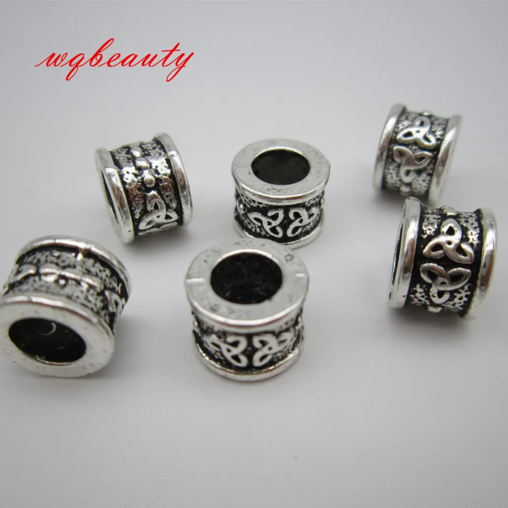 10 шт./лот античные серебряные/Золотые/Бронзовые руны викингов оплетка для волос