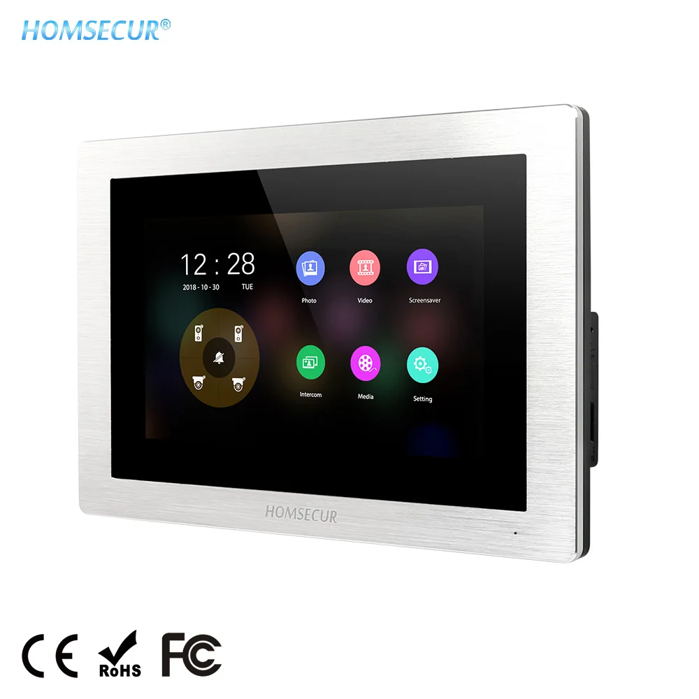 HOMSECUR BM714HD S 7 &quotвидео монитор двери с сенсорным экраном запись снимок мониторинг
