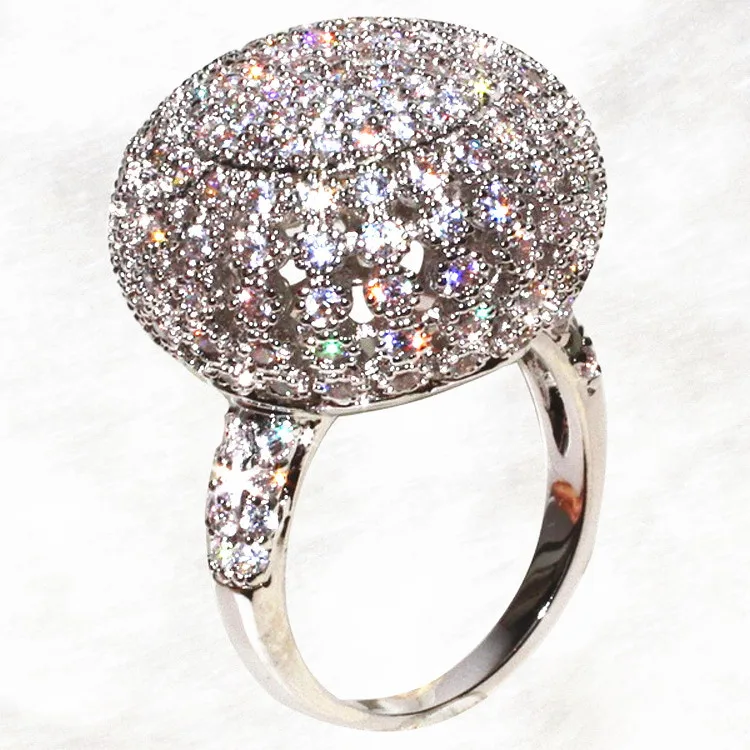 Фото YalooWa роскошное большое кольцо с короной яркие кольца для женщин - купить
