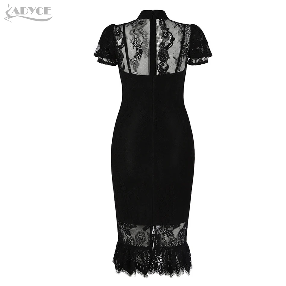 Adyce 2019 новинка летнее женское Бандажное платье Vestidos сексуальное кружевное