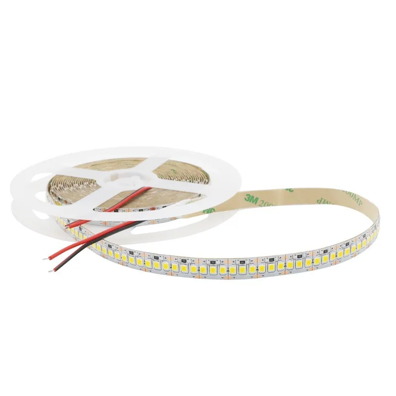 10 мм PCB 2835 SMD 1200 Светодиодная лента мягкая DC12V DC24v IP20 водонепроницаемый гибкий свет