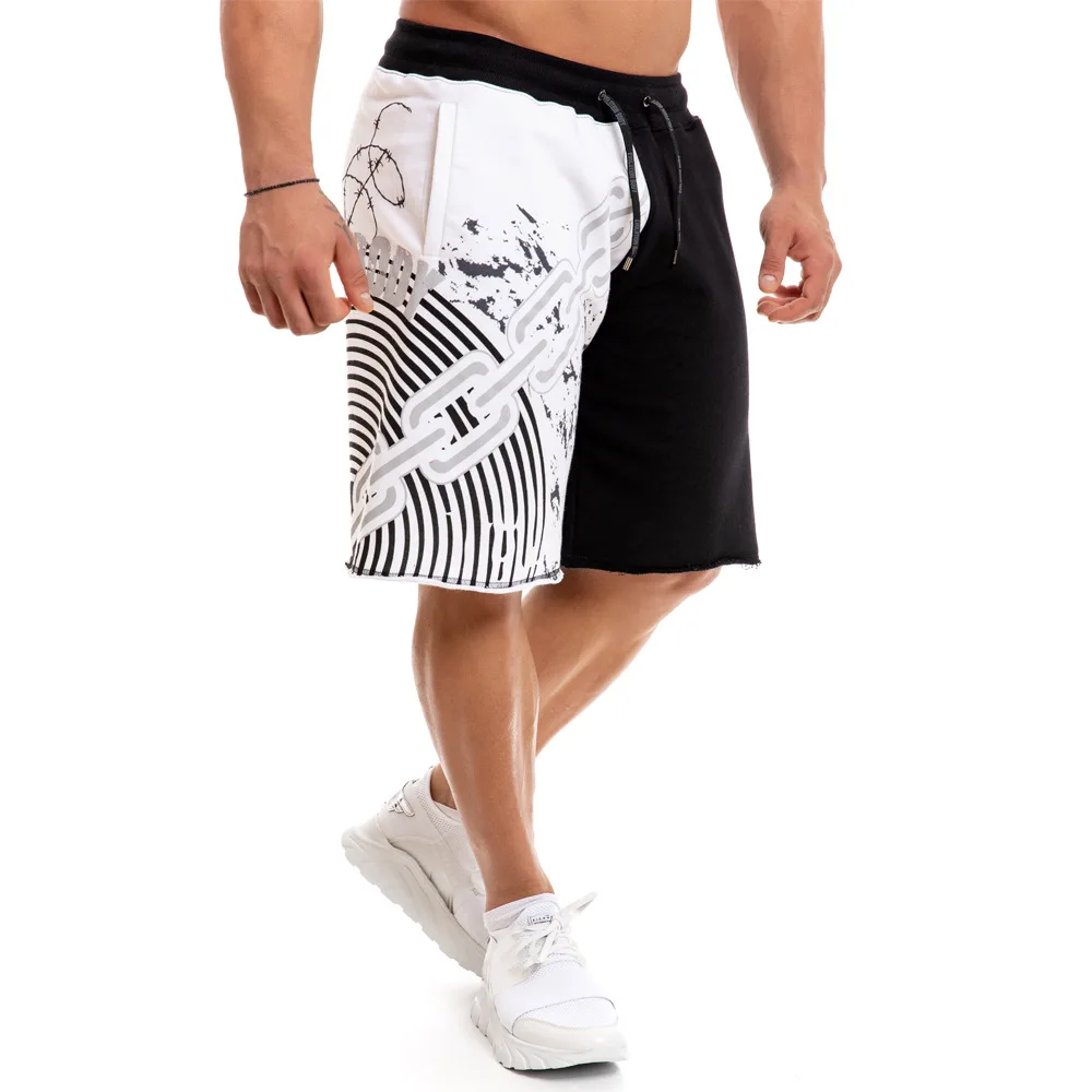 Модные новые мужские спортивные шорты для бодибилдинга тренировок фитнеса