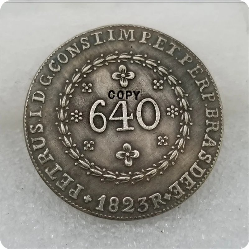 Копия монеты рейс 1823 Бразилия 640 | Дом и сад