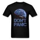 Новинка, Мужская футболка с космическим звездами, 100% хлопок, Elon Musk Space X, летняя футболка, Camiseta, Мужская футболка, не паникует