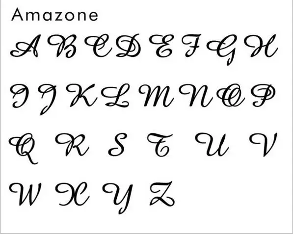 Персонализированная монограмма 2-оригинальная Стандартная печать 1 &quotDie- #508 Amazone