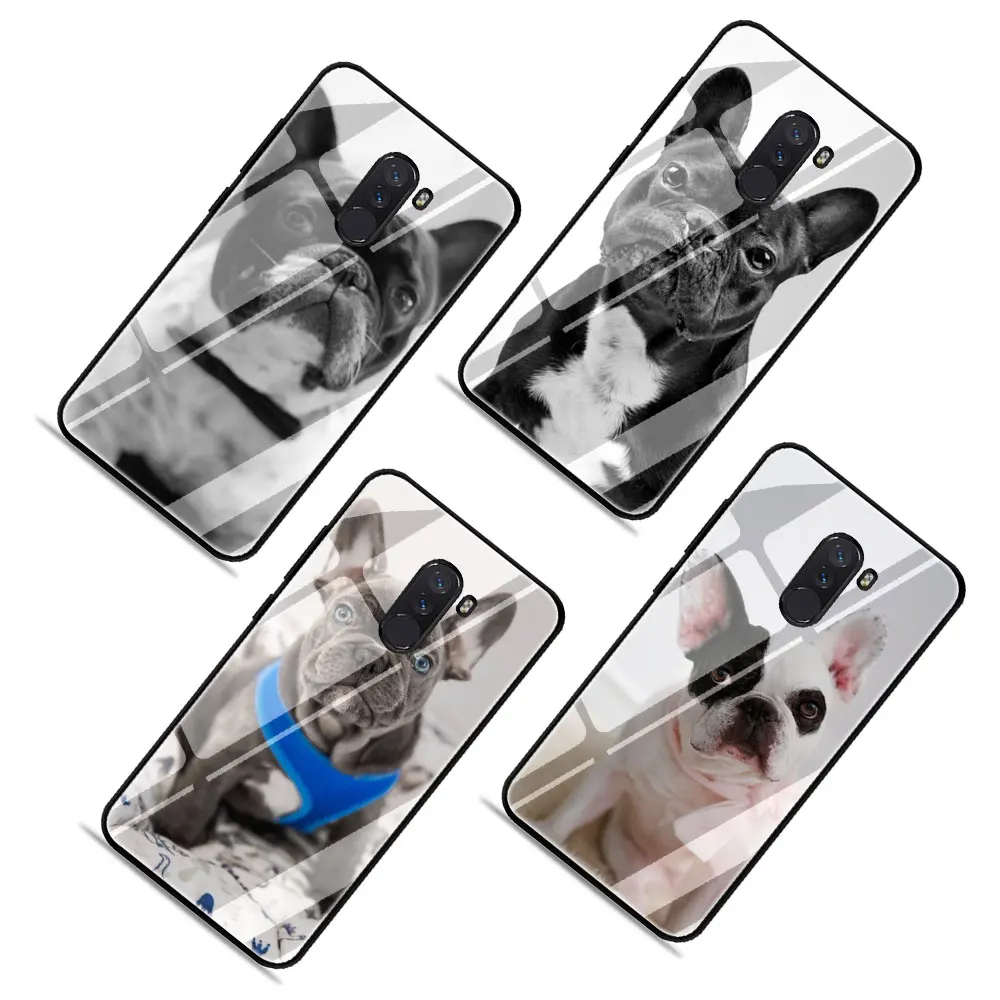 Puppy Pug Bunny French Bulldog Tempered Glass Phone Cover Case For Xiaomi Mi 8 9 Redmi 4X 6A Note 5 6 7 Pro Pocophone F1 | Мобильные