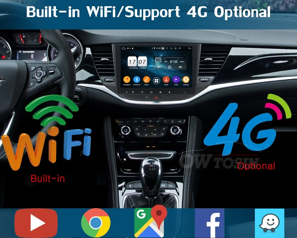 Ips " Android 9,0 8 Core 4G+ 64G автомобильный DVD плеер gps навигация для Opel ASTRA K Мультимедиа стерео DSP CarPlay Parrot BT