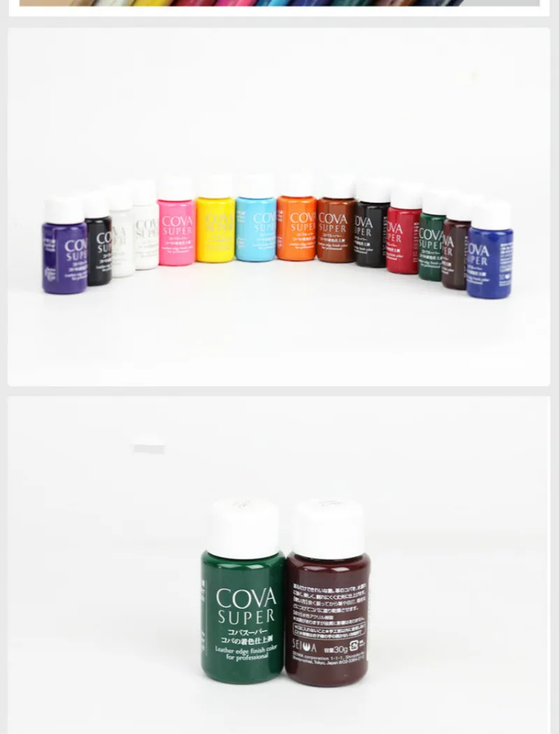 Бесплатная доставка японский импортированы край масло DIY кожа резьба 30 мл 14 видов