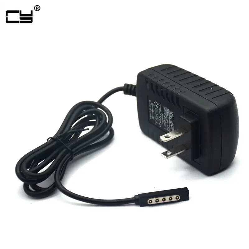 

12V 2A USB Charge Line Charging Charger Adapter EU US Power Cable For Microsoft Surface Pro 1 2 Pro2 / RT 1 2 RT2 10.6" Tablet