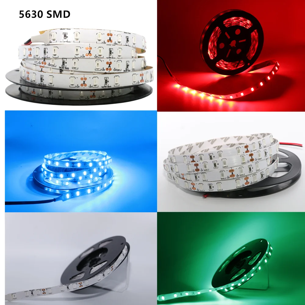 Светодиодная лента высокого качества 1/2/3/4/5 м супер яркий светильник 5630SMD 12 в пост.