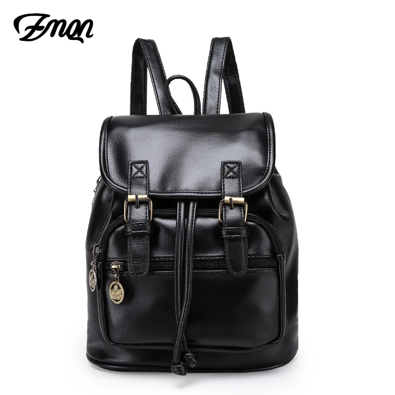 ZMQN рюкзак женский маленький Mochila Feminina коричневый высокое качество винтажные сумки для женщин кожаный рюкзак на молнии рюкзак C109