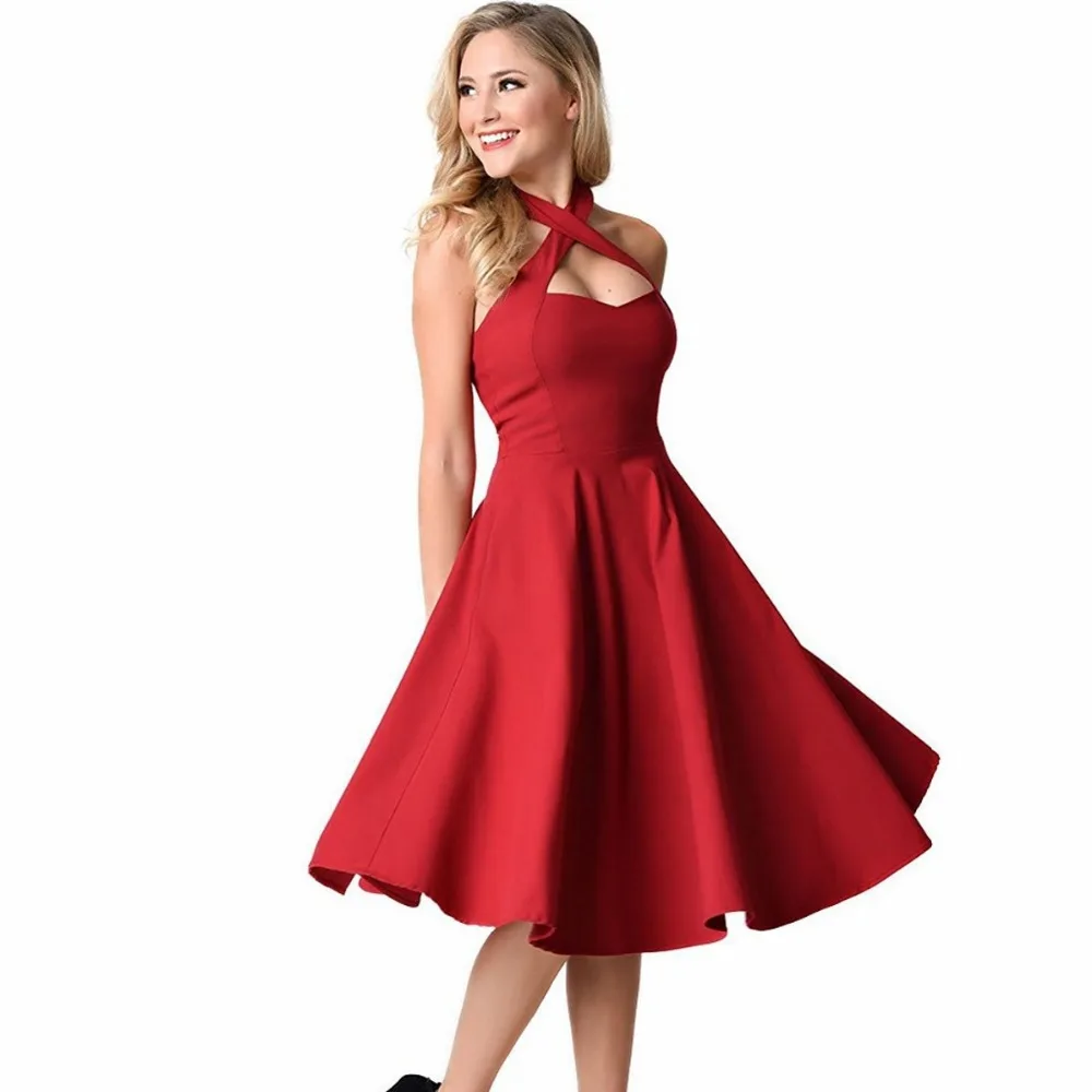 Женское вечернее платье с открытой спиной красное S-2XL лето 2019 | Женская одежда
