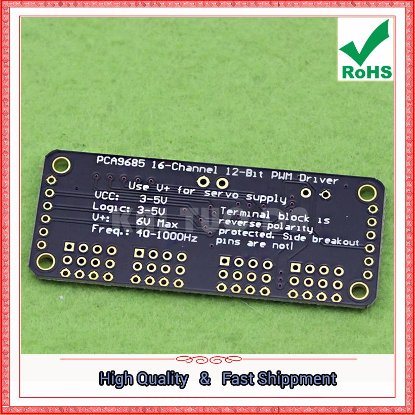 16-канальная 12-битная плата модуля управления Сервоприводом PCA9685 Fm + I2C Bus PWM D3A5 |