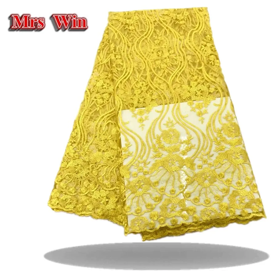 Эксклюзивная простая красная вышивка французское кружево африканская сетка