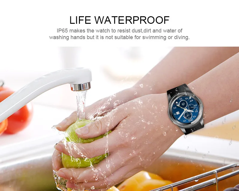Smart Watch GW10 Android Smartwatch GPS Bluetooth WiFi Heart Rate Fitness Tracker Support 3G SIM Card 2MP Camera Rsmtte |