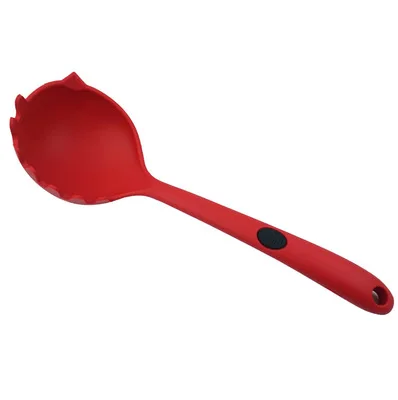 Pasta Server Red Премиум силиконовые наборы инструментов для приготовления пищи Кухонные принадлежности кухонная посуда/Тернер дуршлаг ситечко для супа рисовая ложка - Цвет: Pasta Server Red