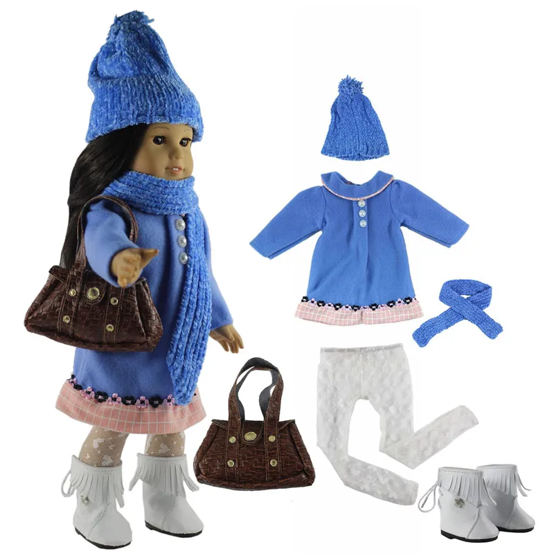 Модная Кукла комплект одежды игрушечная одежда наряд для американской куклы 18