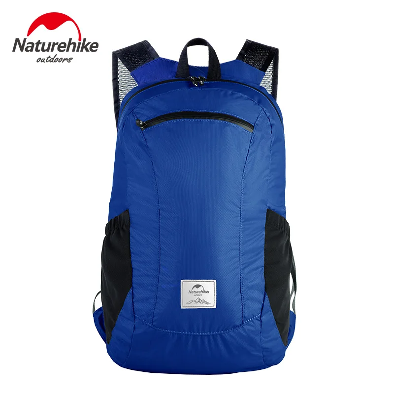 blue NatureHike складной непроницаемый ультралегкий рюкзак унисекс лямки NH17A012-B - Цвет: blue