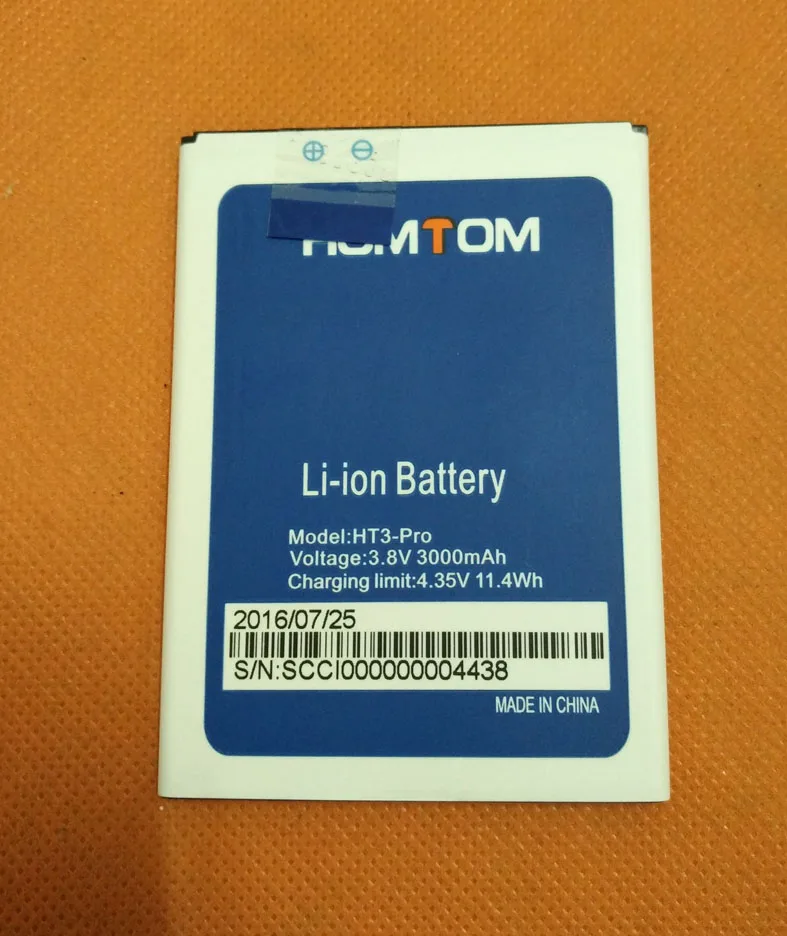 Оригинальный Батарея аккумулятор 3000 мА ч для HOMTOM HT3 Pro MTK6735 4 ядра 5 0 дюйма HD|bateria