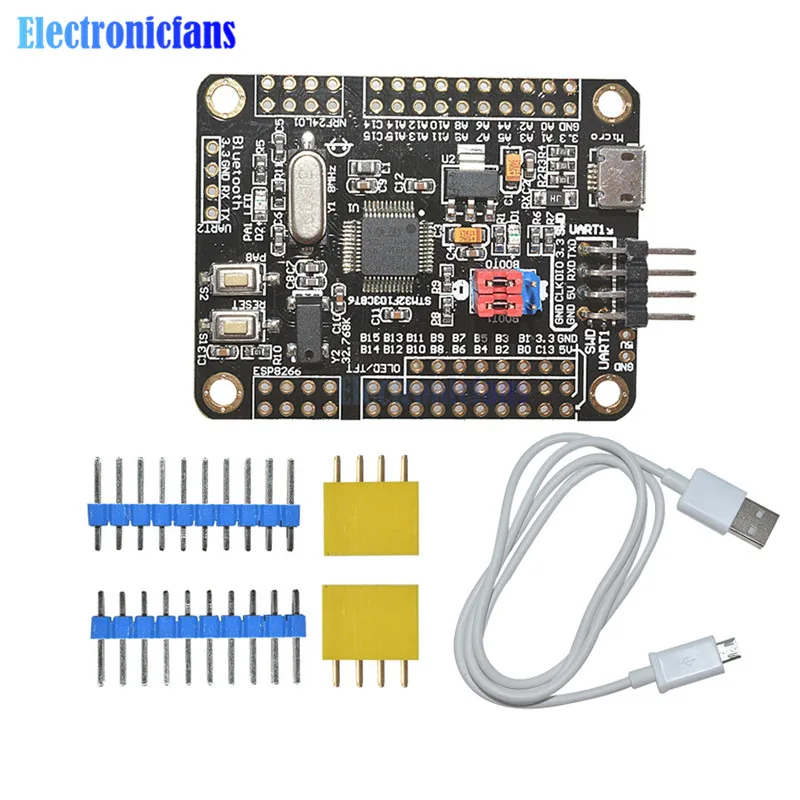 Макетная плата STM32F103C8T6 ARM для мини систем основная STM32 модуль 5 В Wi Fi ESP8266 Интерфейс