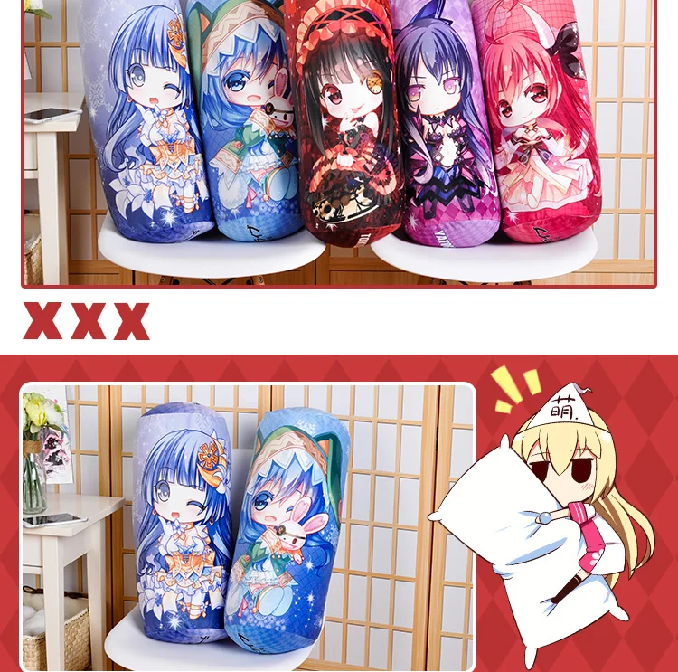 Аниме мультфильм Дата Живая Колонка подушка для шеи Coussin кровать украшения подарок