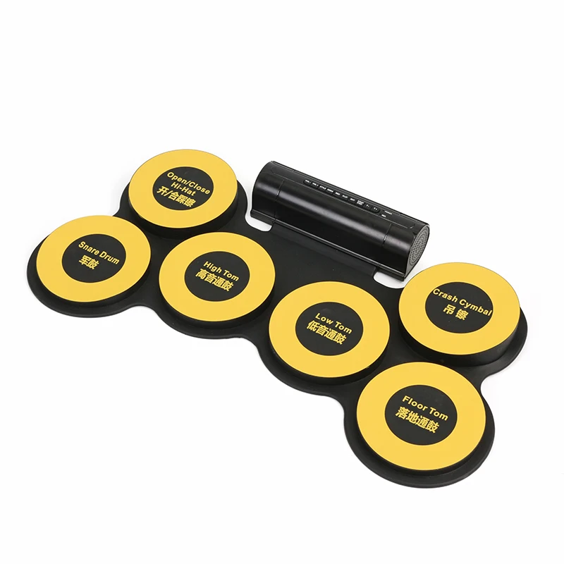 USB Портативный Roll Up силиконовая Электронные Ударные установки 6 кремния пэдов с