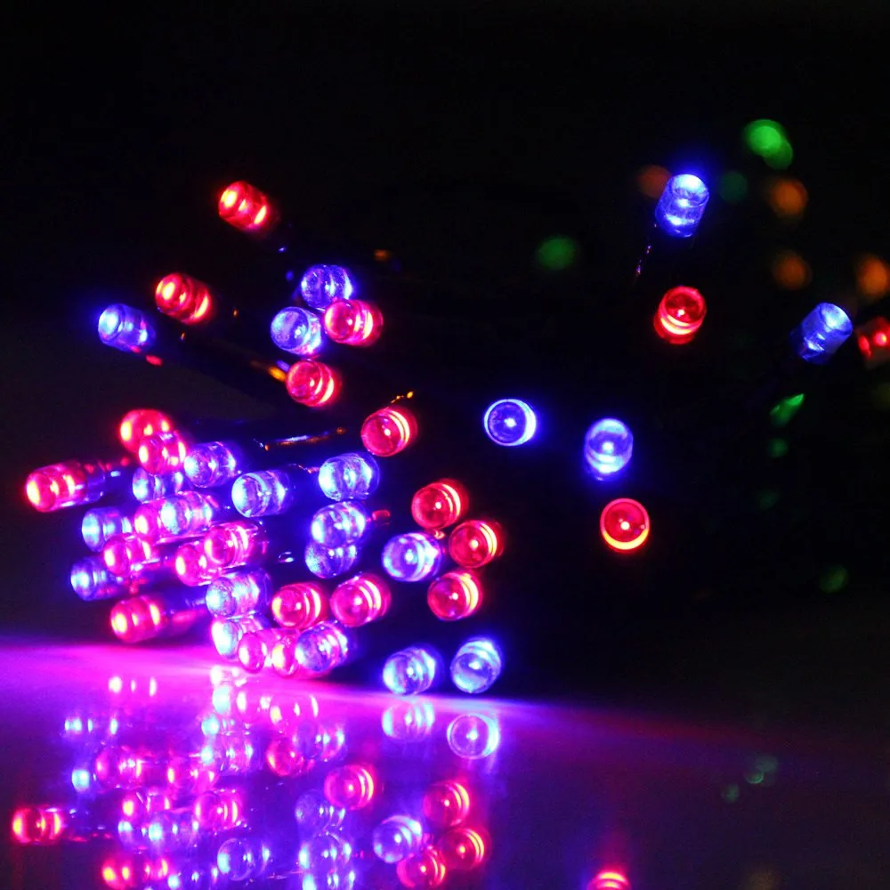 17m 100leds/string solar led string light with different colors | Освещение