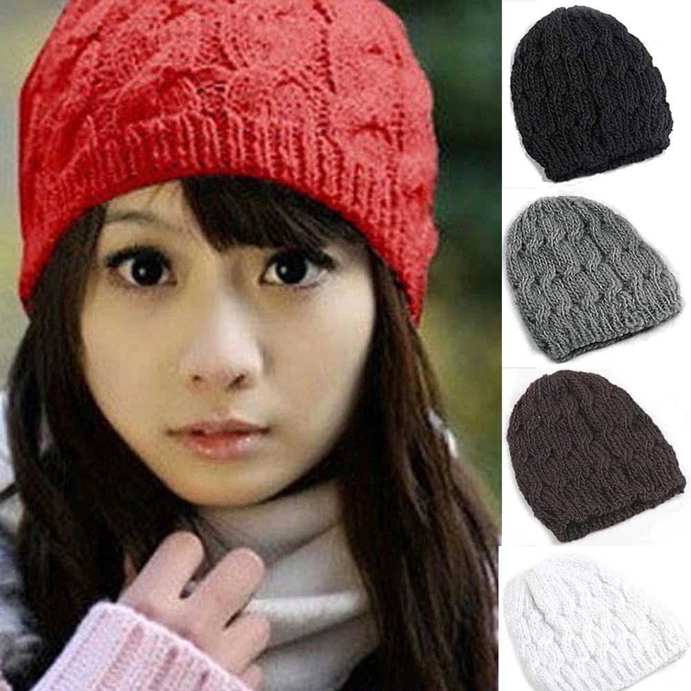 Весенние милые девушки Wearin cap для женщин леди зимняя теплая вязаная шапка шляпка