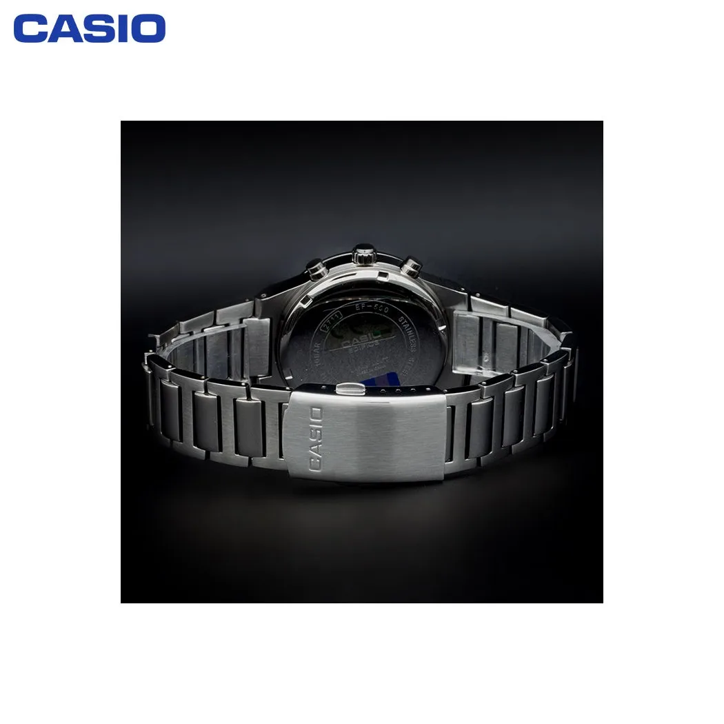 Наручные часы Casio EF 500D 1A мужские с кварцевым хронографом на браслете|Мужские