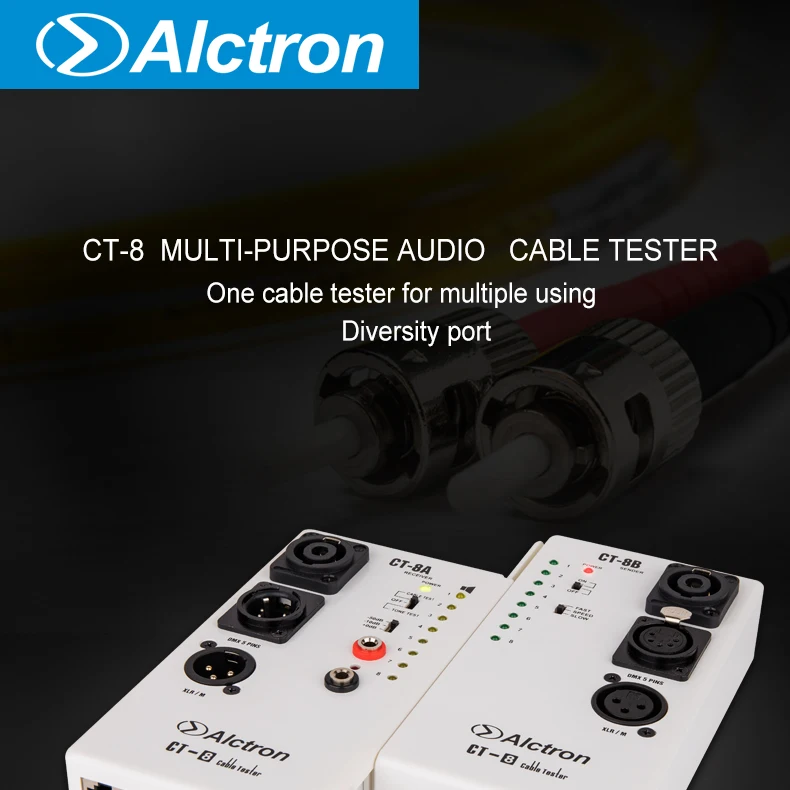 Alctron CT-8 мульти-пирпоз тестер аудио кабеля, тест на разнообразие кабеля, если они в хорошем состоянии или нет