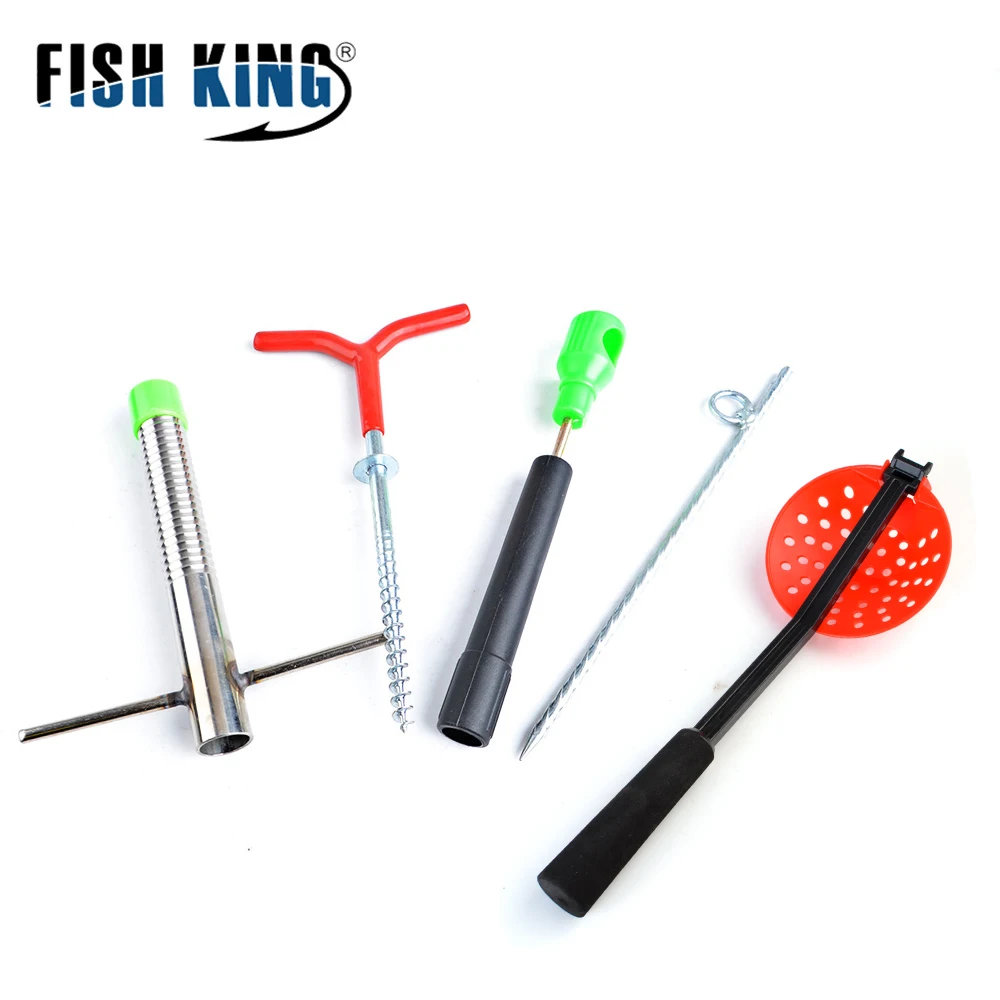 FISH KING/1 упаковка, аксессуары для зимней подледной рыбалки, инструмент для бурения льда, рыболовные снасти для спорта на открытом воздухе