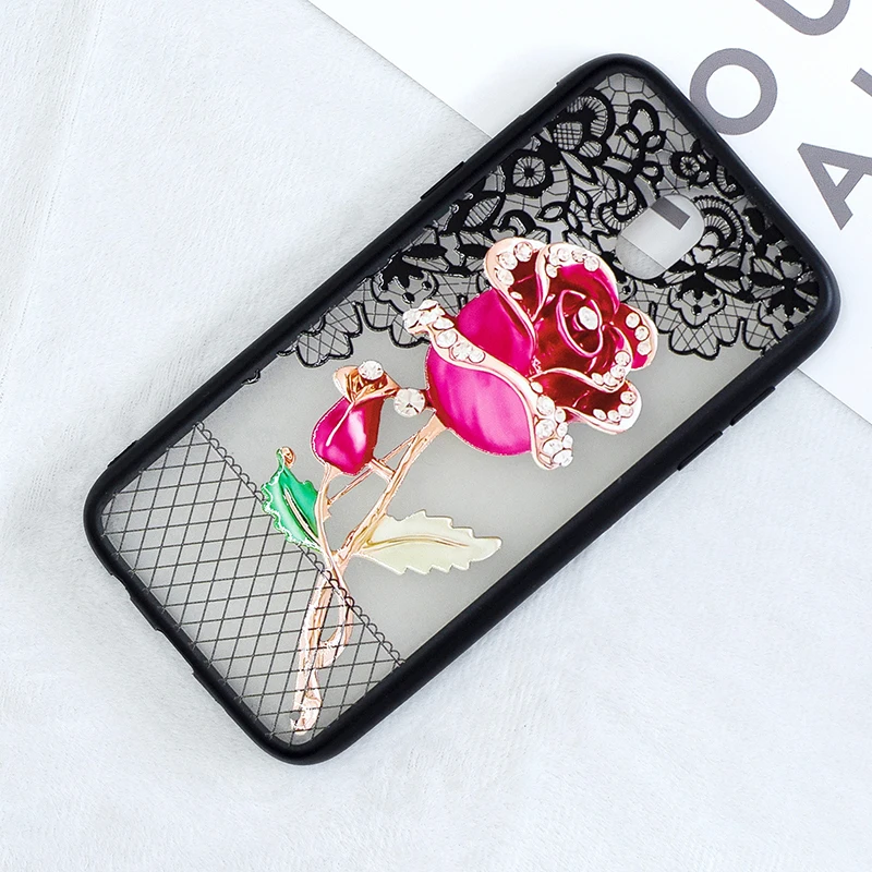3D цветок цветочный кружево чехол на галакси гэлакси самсунг Samsung galaxy j3 2017 чехлы