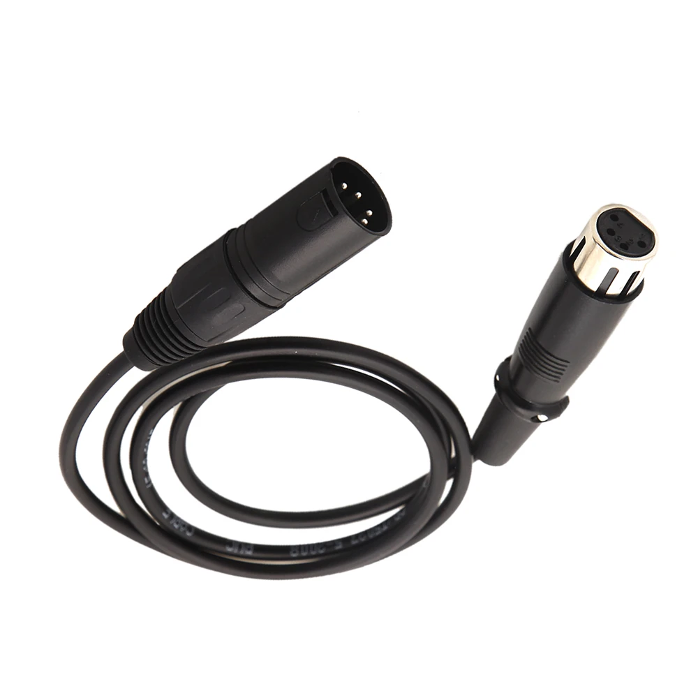Оптовая продажа товара 4 pin XLR папа к Женский Шнур питания 1 м для DSLR камеры